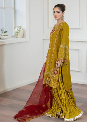 PH-Floral Mehndi - 3PC CHIFFON