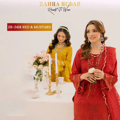 ZR-2418 Mustard & Red