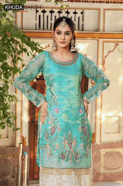 Z-221 Turquoise - KHUDA BAKSH CREATIONS