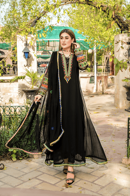 Z-245 Black - KHUDA BAKSH CREATIONS