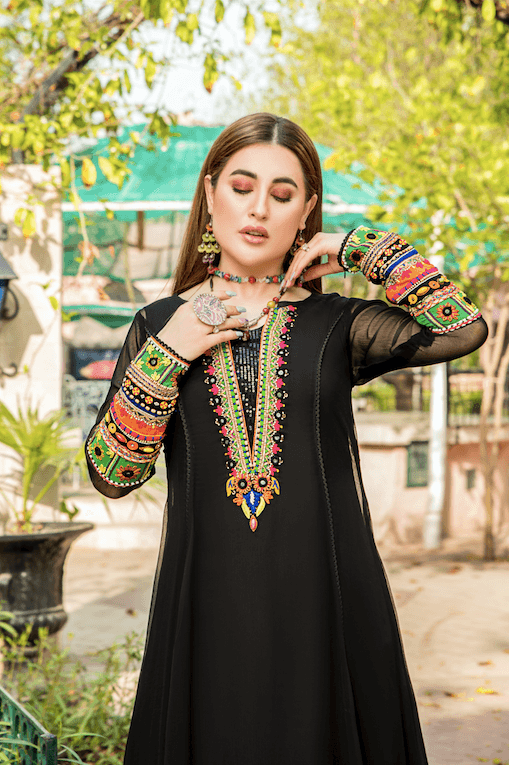 Z-245 Black - KHUDA BAKSH CREATIONS