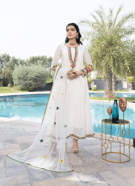 Z-245 White - KHUDA BAKSH CREATIONS